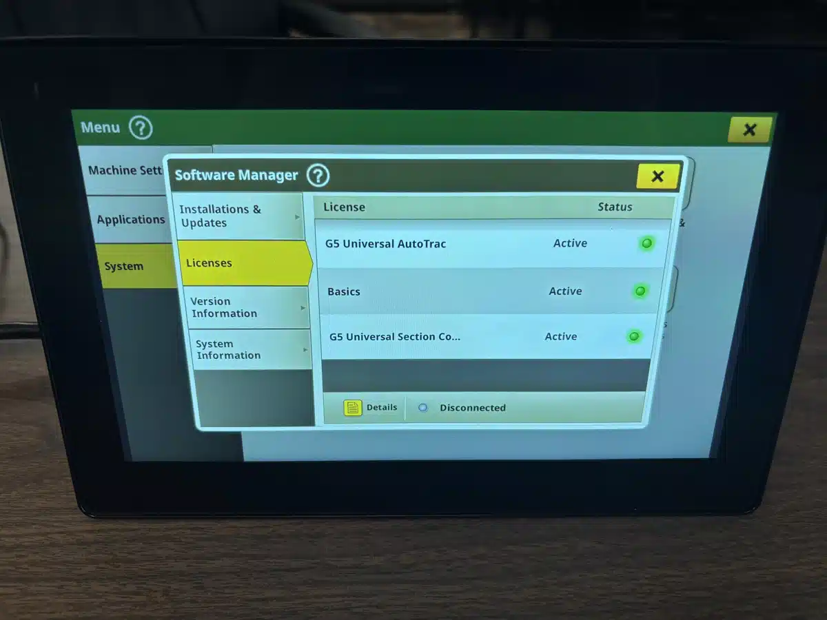 Gallery image 2 for 2024 John Deere G5 UNIVERSAL Guidance System
